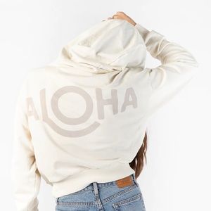 ALOHA Collection Travel Hoodie 2.0 in Sandstone - Size L/XL